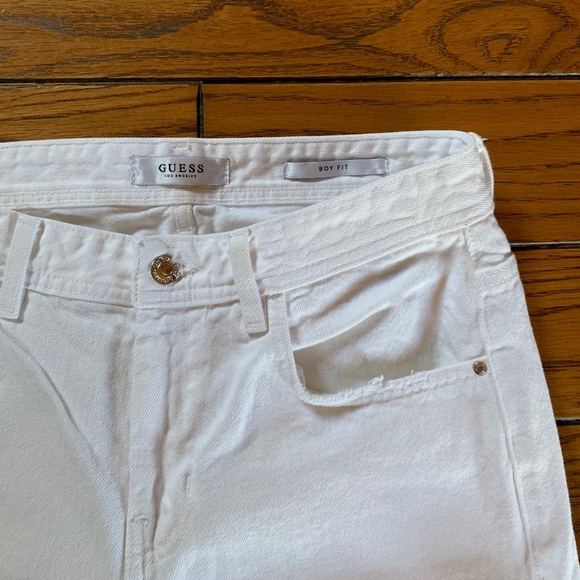 Guess Destroyed White Jeans - Picture 3 of 4